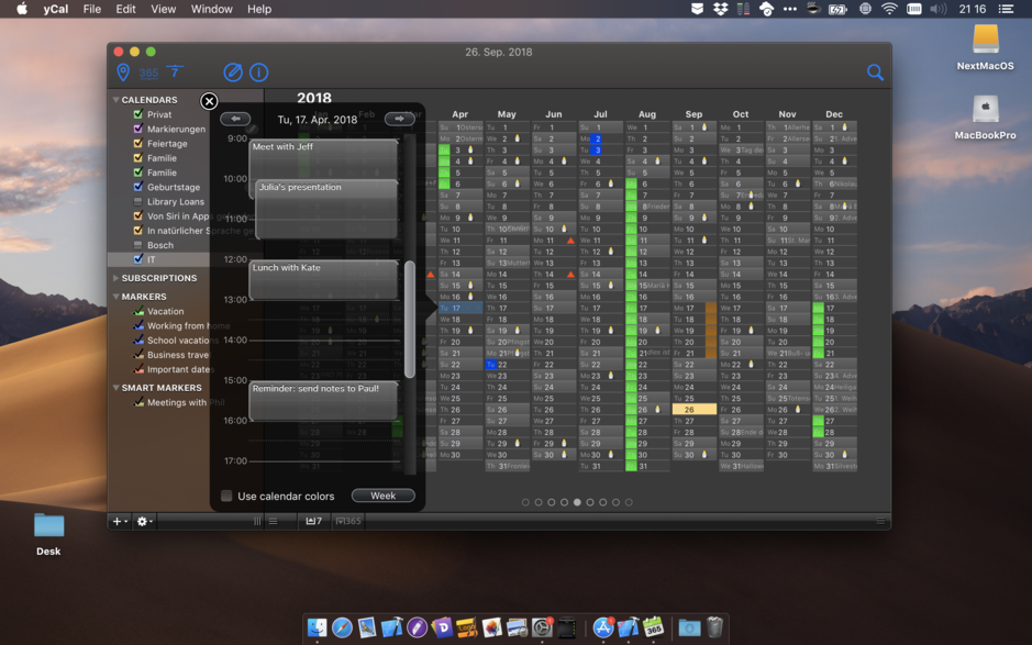 yCal for Mac v1.6 日历应用程序 破解版下载
