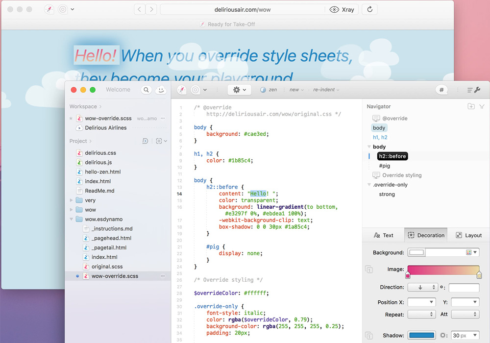 Espresso for Mac v5.3.2 轻量级网页开发工具 破解版下载