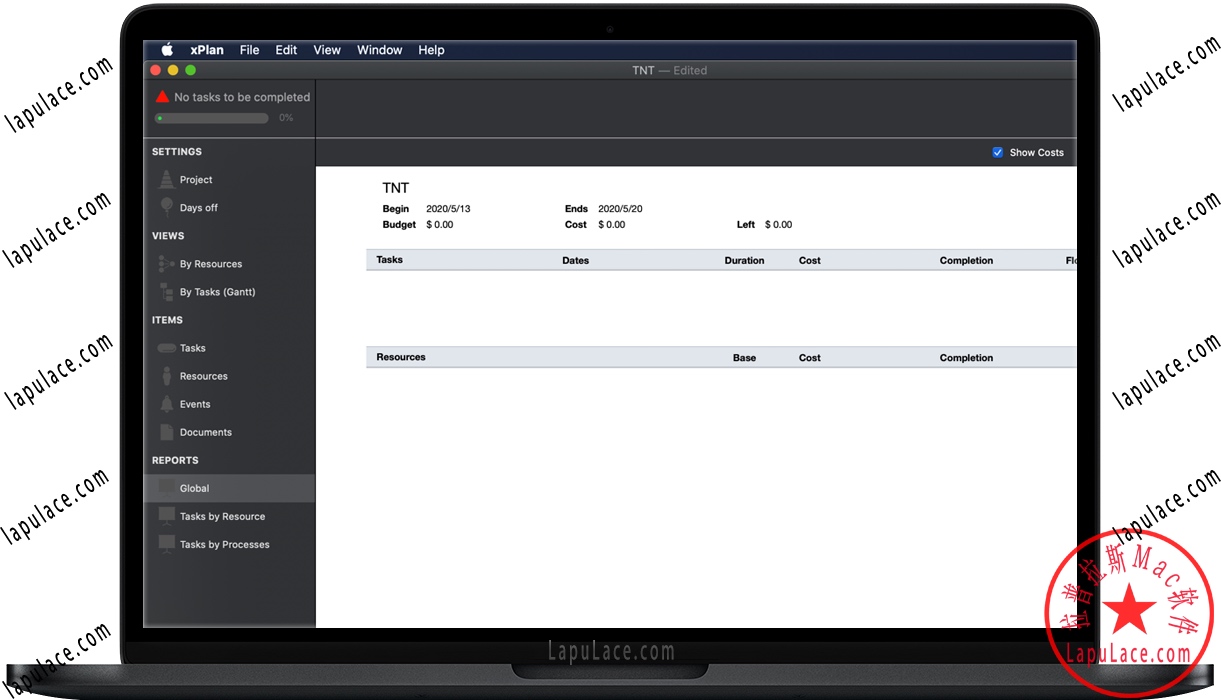 xPlan for Mac 项目管理与甘特图软件 App Store下载