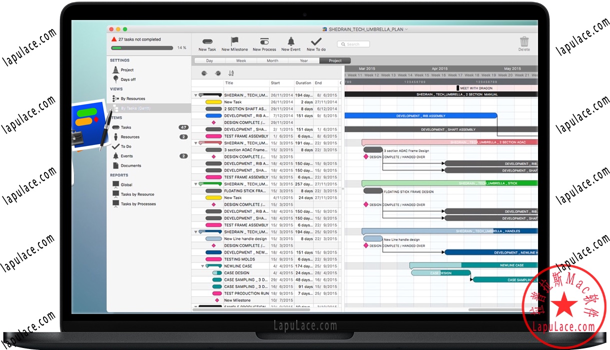 xPlan for Mac 项目管理与甘特图软件 App Store下载
