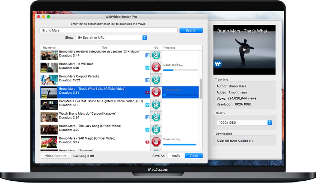 WebVideoHunter for Mac 视频下载工具 中文破解版下载