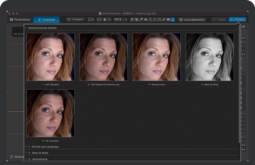 DxO PhotoLab 4 for Mac RAW图像后期处理软件 破解版下载