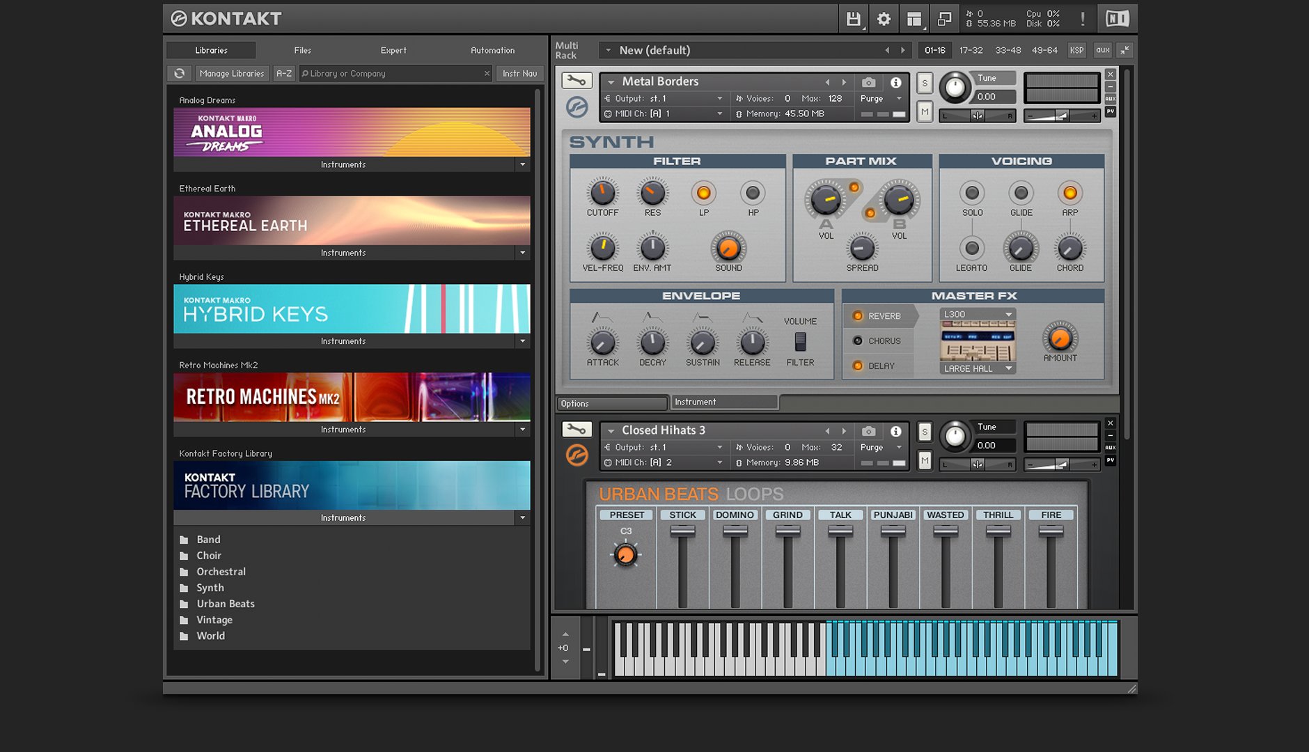 Kontakt 6 for mac 综合多款音色库 音源音色合成器/采样器