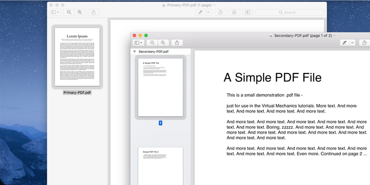 在Mac上将PDF页面与预览合并在一起