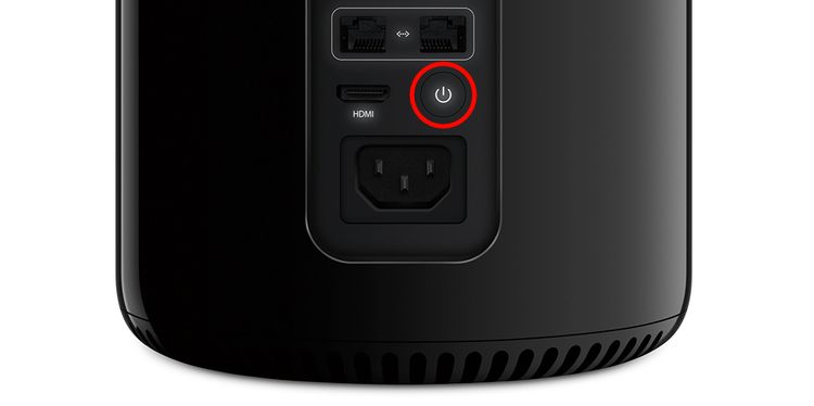 Mac Pro 2013电源按钮