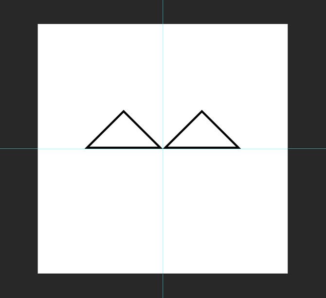 两个三角形标志