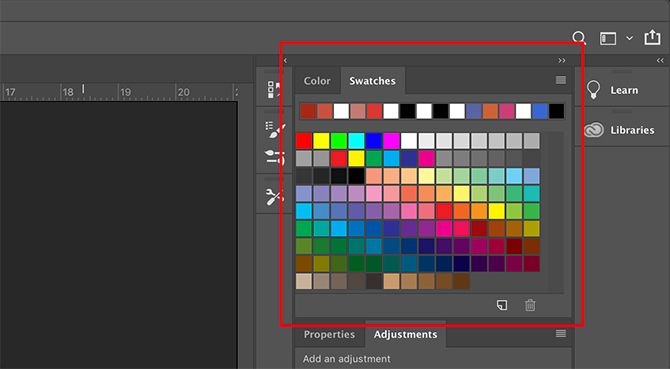 如何在Photoshop色板面板中创建自定义调色板