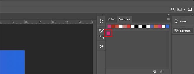如何在Photoshop拖放颜色中创建自定义调色板