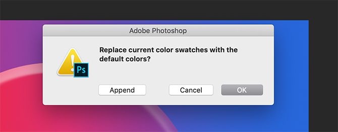 如何在Photoshop中创建自定义调色板不会附加