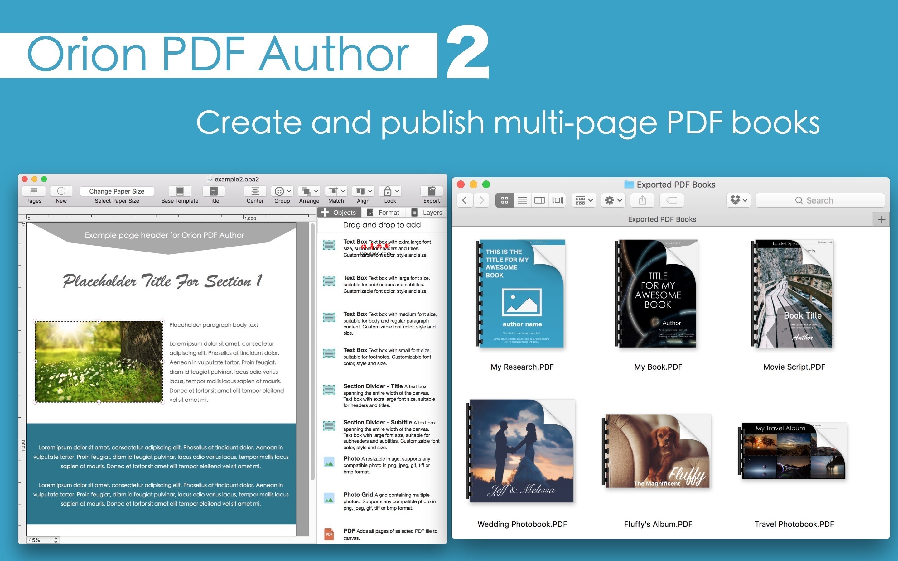 Orion PDF Author 2 for Mac 2.16 中文破解版下载 pdf制作软件