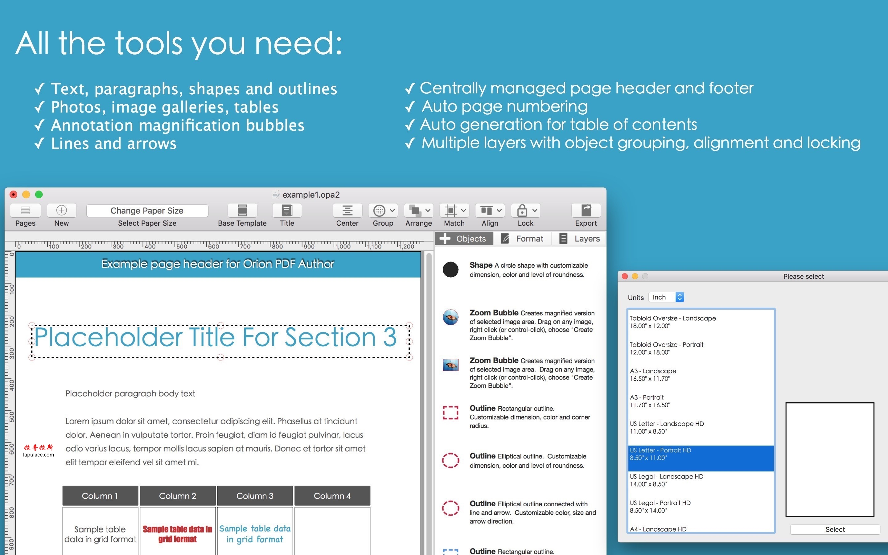 Orion PDF Author 2 for Mac 2.16 中文破解版下载 pdf制作软件