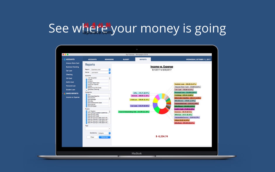 Moneyspire 2018 Pro for Mac v18.0.39 个人财务软件 破解版下载