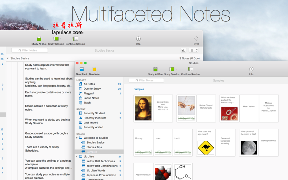 Studies for mac,Studies mac破解版,Studies序列号,Studies,学习记忆软件,mac软件