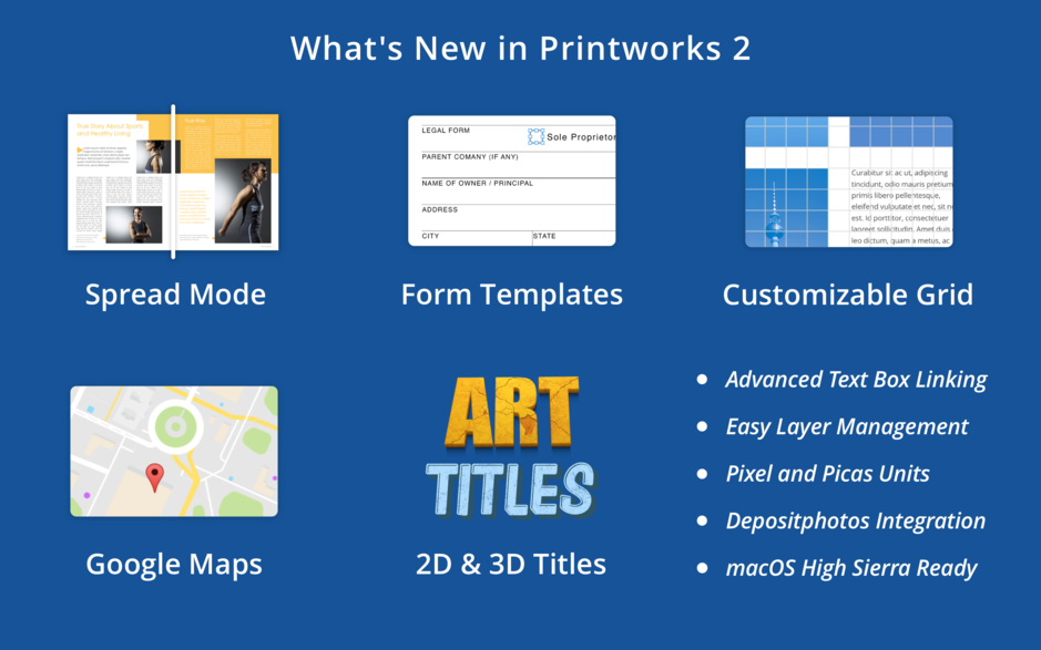Printworks 2 for Mac v2.0.5 页面布局和设计软件 破解版下载