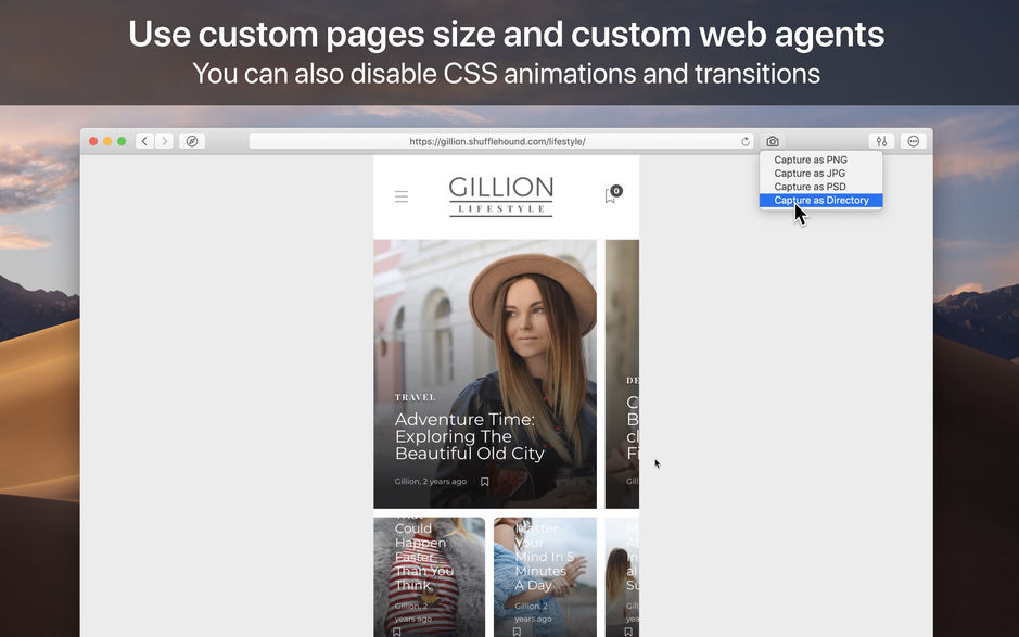 WebToLayers for Mac v1.0.3 网站截图成PS文档 中文破解版下载