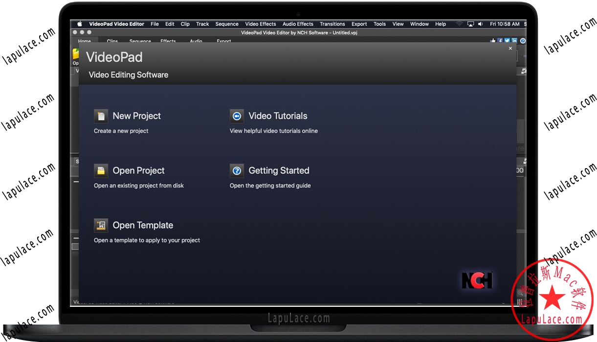 VideoPad Video Editor for Mac v8.4.0 视频编辑软件 破解版下载