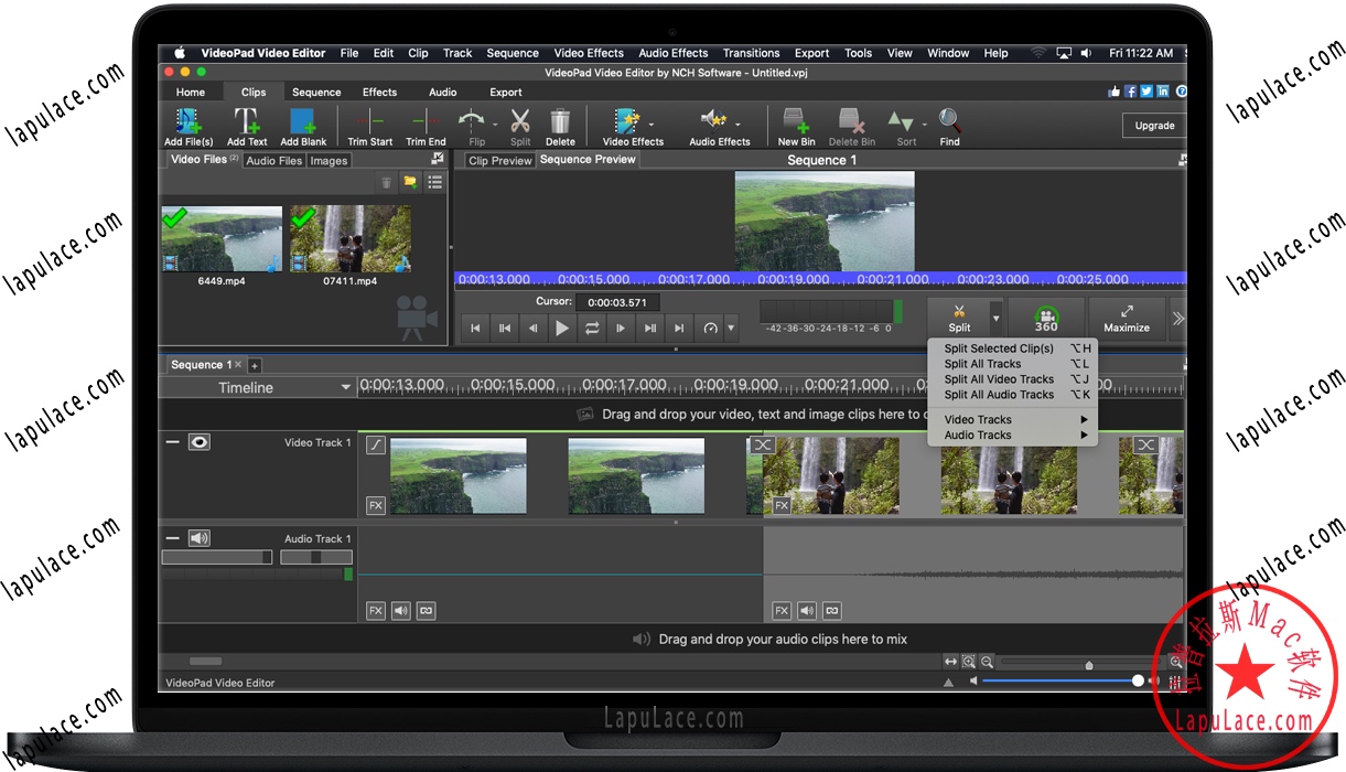 VideoPad Video Editor for Mac v8.4.0 视频编辑软件 破解版下载