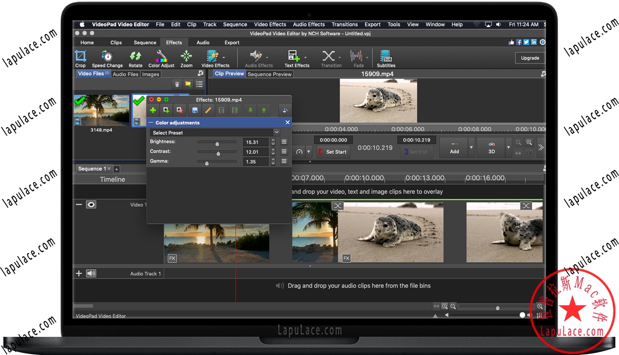 VideoPad Video Editor for Mac v8.4.0 视频编辑软件 破解版下载