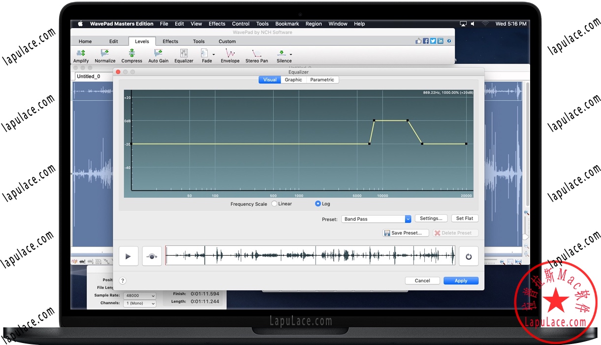 WavePad for Mac v10.70 音频和音乐编辑器 破解版下载