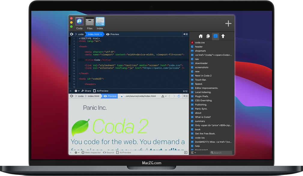 Coda 2 for Mac v2.7.6 苹果电脑上强大的编程开发软件 破解版下载