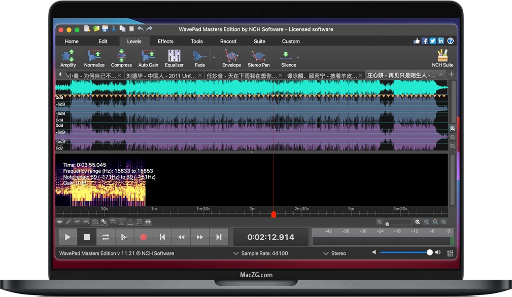 WavePad for Mac 苹果电脑专业的音频剪辑软件 破解版下载