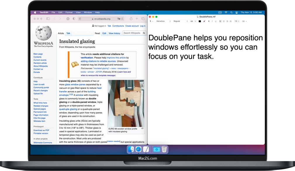 DoublePane for Mac 苹果电脑窗口管理软件 破解版下载