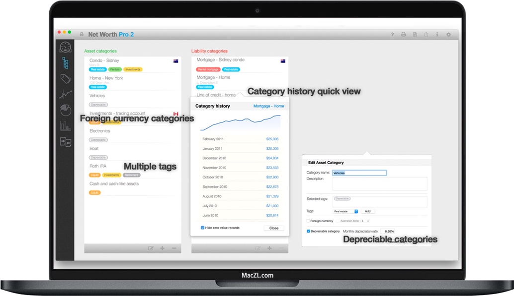 Net Worth Pro 2 for Mac 苹果电脑资产管理软件 破解版下载