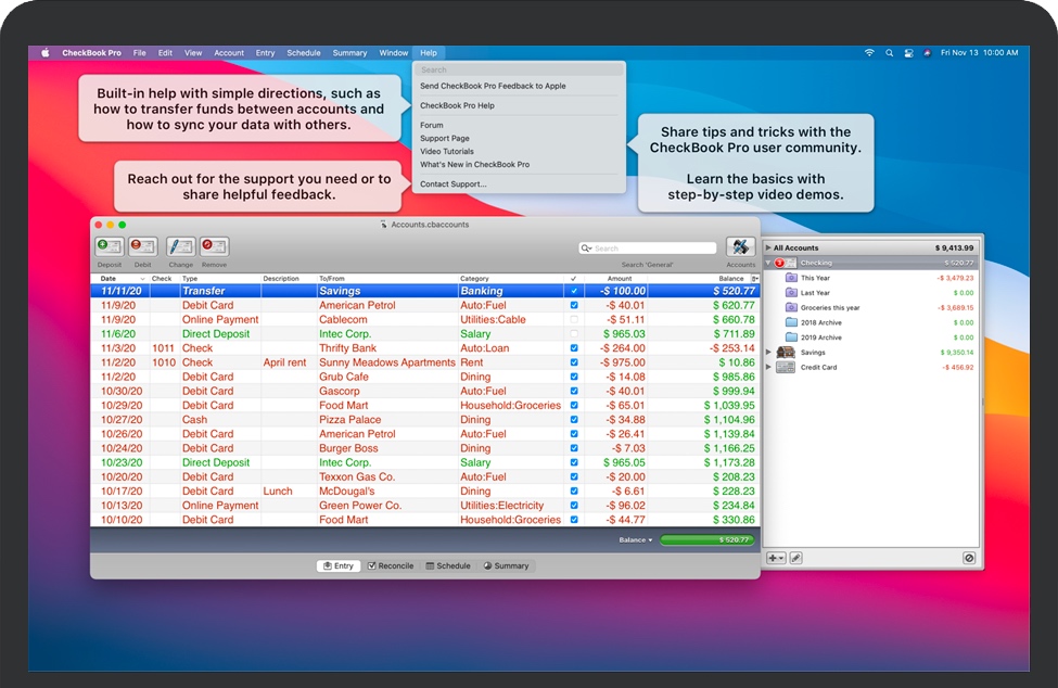 CheckBook Pro for Mac 苹果电脑个人理财程序 破解版下载